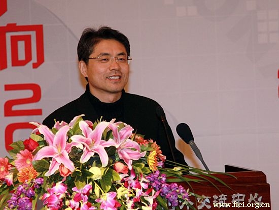 “第八届中国文化产业新年论坛”于2011年1月8日-9日在北京召开。上图为新闻出版总署对外交流与合作司司长张福海。